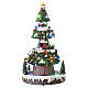 Christmas tree with three moving scenes, 18x8x8 in s4