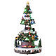Albero di Natale tre scenari in movimento 45x20x20 cm s1