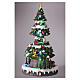 Albero di Natale tre scenari in movimento 45x20x20 cm s3