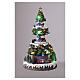 Albero di Natale tre scenari in movimento 45x20x20 cm s5
