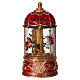 Cupola della giostra cavalli con musica 10x10x20 cm s1