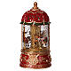 Cupola della giostra cavalli con musica 10x10x20 cm s3