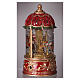 Cupola della giostra cavalli con musica 10x10x20 cm s4