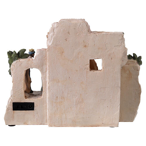 Krippenszene „Geburt Christi“, mit Bewegung und Licht – 20 × 30 × 15 cm 6