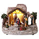 Natività in movimento presepe 20x30x15 cm s1