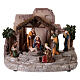 Natività in movimento presepe 20x30x15 cm s5