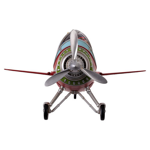 Weihnachtsszene „Weihnachtsmann im Flugzeug mit Geschenken“ – 25 × 45 × 35 cm 11