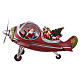 Babbo natale in aereo con doni 25x45x35 cm s1