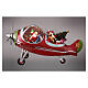 Babbo natale in aereo con doni 25x45x35 cm s2