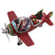 Babbo natale in aereo con doni 25x45x35 cm s3
