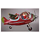 Babbo natale in aereo con doni 25x45x35 cm s4