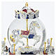 Carousel snow globe with horses, music, and movement, 20cm Bagutta s4
