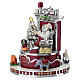 Scenario natalizio carillon con Babbo natale 20cm Bagutta s2