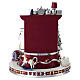 Scenario natalizio carillon con Babbo natale 20cm Bagutta s5