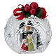Silver Christmas sphere with Nativity by Bagutta, 3.15 in s1