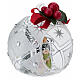 Silver Christmas sphere with Nativity by Bagutta, 3.15 in s3