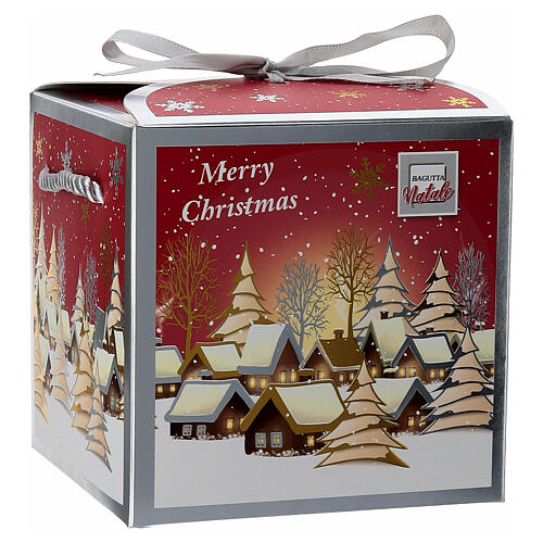 Boule de Noël avec crèche 80 mm argent Bagutta 5