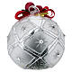 Esfera de Natal com Natividade prateada de 80 mm Bagutta s4