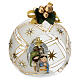 Boule de Noël à suspendre Nativité or 10 cm Bagutta s3