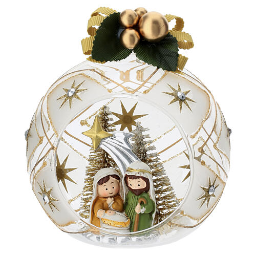 Adorno esfera navideña oro 10cm Bagutta 1