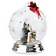 Nativity Christmas Globe d12 with Silver Bows by Bagutta s3