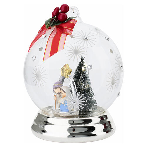 Sphere with silver rays, 5 in, Bagutta Nativity 3