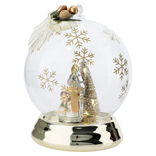 Bagutta Christmas decoration, sphere with Nativity, 5 in 4
