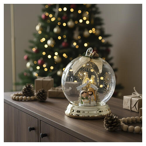 Sfera 12cm Bagutta decorazione oro con Natività Bagutta 2