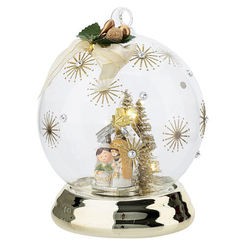 Sfera 12cm Bagutta decorazione oro con Natività Bagutta 4