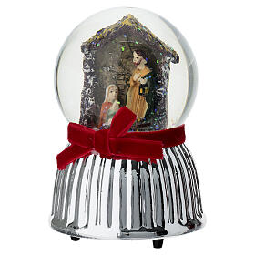 Esfera de neve musical com Natividade 80 mm Bagutta