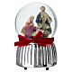 Sphère boîte à musique de Noël et Nativité 10 cm Bagutta s1