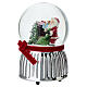 Pai Natal com presentes esfera natalícia com música 10 cm Bagutta s3