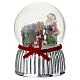 Glass globe of Santa Claus celebrating with music by Bagutta, 6 in s1