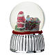 Boule de Noël en verre Santa Claus en fête avec musique 15 cm Bagutta s3
