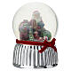 Glass Musical Santa Claus Snow Globe 15cm Bagutta s2