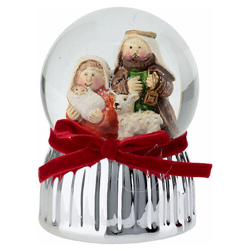 Sphère en verre avec neige Nativité 65 mm Bagutta 1