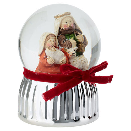 Glass Nativity Holy Family Snow Globe, 65mm Bagutta 3