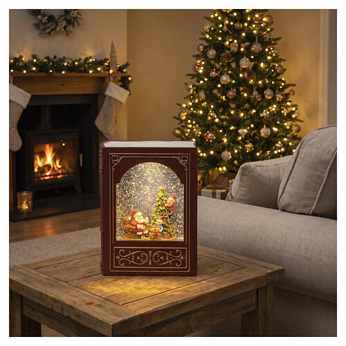 Libro luminoso LED luce calda effetto glitter 25x15x10 cm uso interno 2