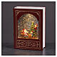 Libro luminoso LED luce calda effetto glitter 25x15x10 cm uso interno s1