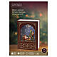 Libro luminoso LED luce calda effetto glitter 25x15x10 cm uso interno s4