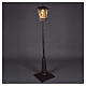 Lampione luminoso Babbo Natale e renna luce calda glitter 180x40x40 cm interni s1