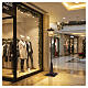 Lampione luminoso Babbo Natale e renna luce calda glitter 180x40x40 cm interni s2