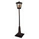 Lampione luminoso Babbo Natale e renna luce calda glitter 180x40x40 cm interni s5