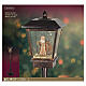 Lampione luminoso Babbo Natale e renna luce calda glitter 180x40x40 cm interni s6