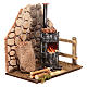 Chestnut seller furnace with 2 battery led lights 15x15x10 cm s3