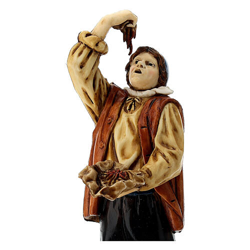 Homem comendo esparguete 12 cm Moranduzzo estilo 700 2