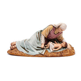 Laying Mary with baby Jesus 13cm, Moranduzzo Nativity Scene 