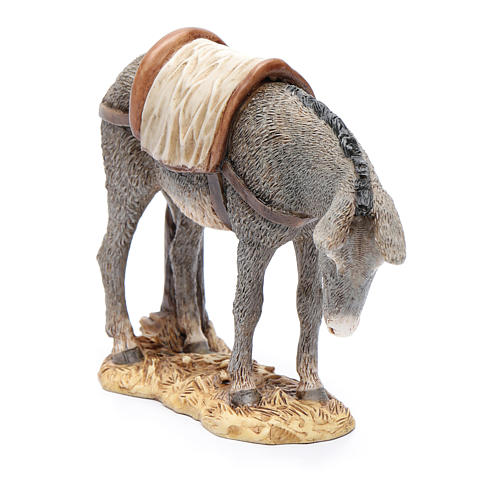 Esel aus Kunstharz für 15 cm Krippe von Moranduzzo 2