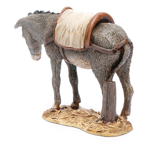 Esel aus Kunstharz für 15 cm Krippe von Moranduzzo 3