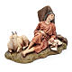 Sleeping man with goat 15cm, Moranduzzo Nativity Scene s2